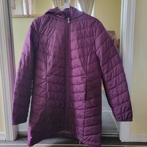 Women's Purple Quilted Jacket
